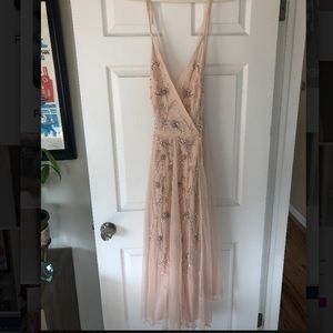 Pink Blush Beaded Dress (Bridesmaid, Wedding)